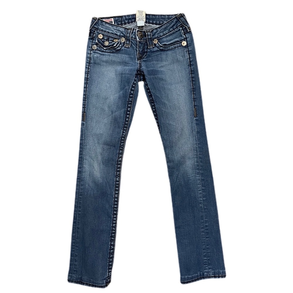 True Religion Blue Straight Leg Jeans